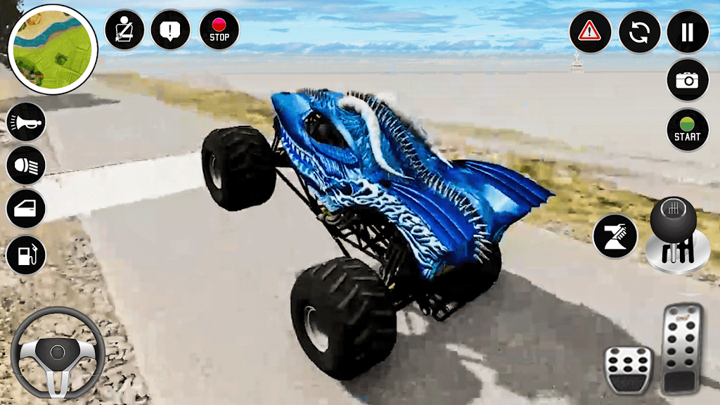 Real Monster Truck Game 3D ဖန်သားပြင်ဓာတ်ပုံ 3