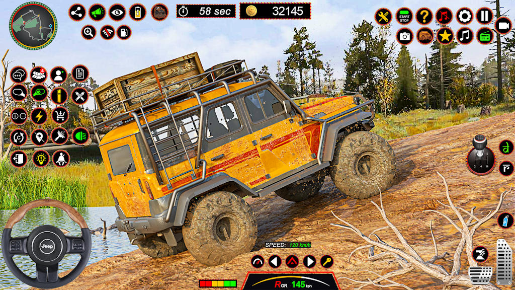 4x4 Jeep Driving Offroad Games Скриншот 0