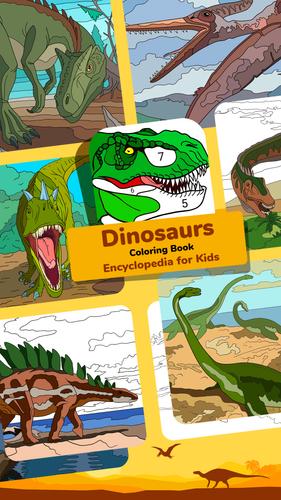 Dino Coloring Encyclopedia स्क्रीनशॉट 0