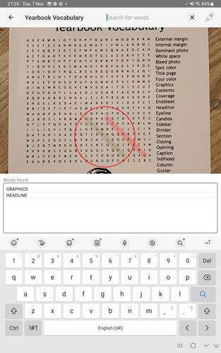 Schermata Word Search Scanner and Solver 0