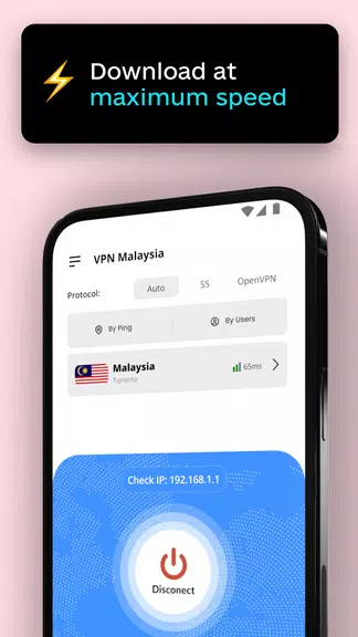 VPN Malaysia - Unlimited KL IP Captura de tela 3