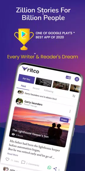 Writco – Reading & Writing App Captura de tela 0