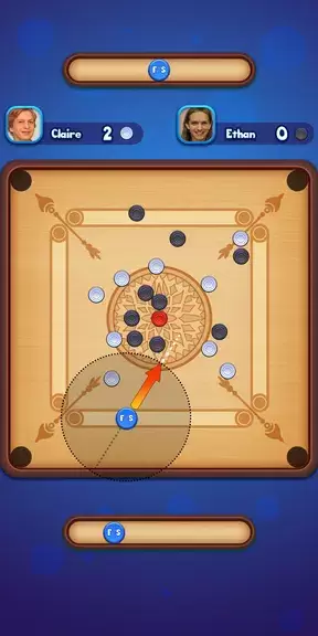 Carrom Strike - Disc Pool Game Tangkapan skrin 1