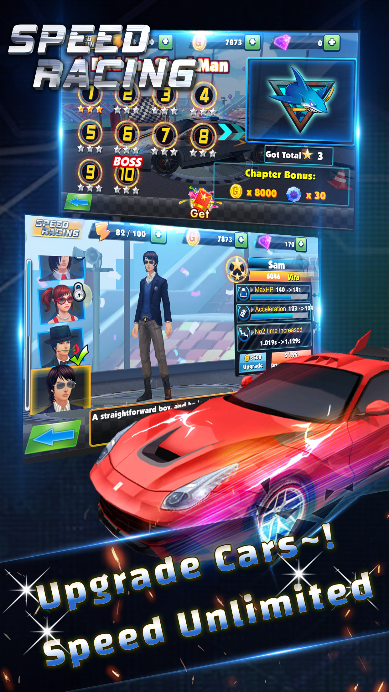 Speed Racing - Secret Racer Tangkapan skrin 2