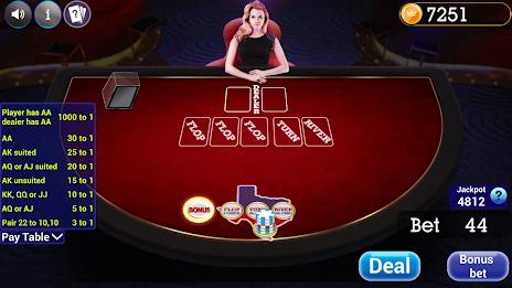 Texas Holdem Progressive Poker স্ক্রিনশট 1