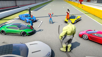 Superhero Tricky Car Stunts Capture d'écran 0