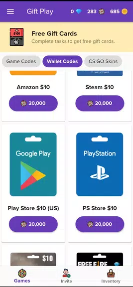 Gift Play - Earn Game Codes ဖန်သားပြင်ဓာတ်ပုံ 2