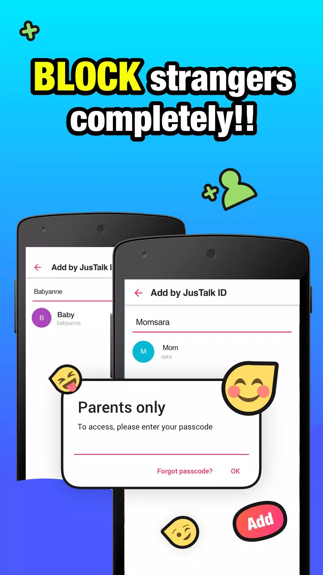 JusTalk Kids - Safe Video Chat and Messenger Screenshot 1