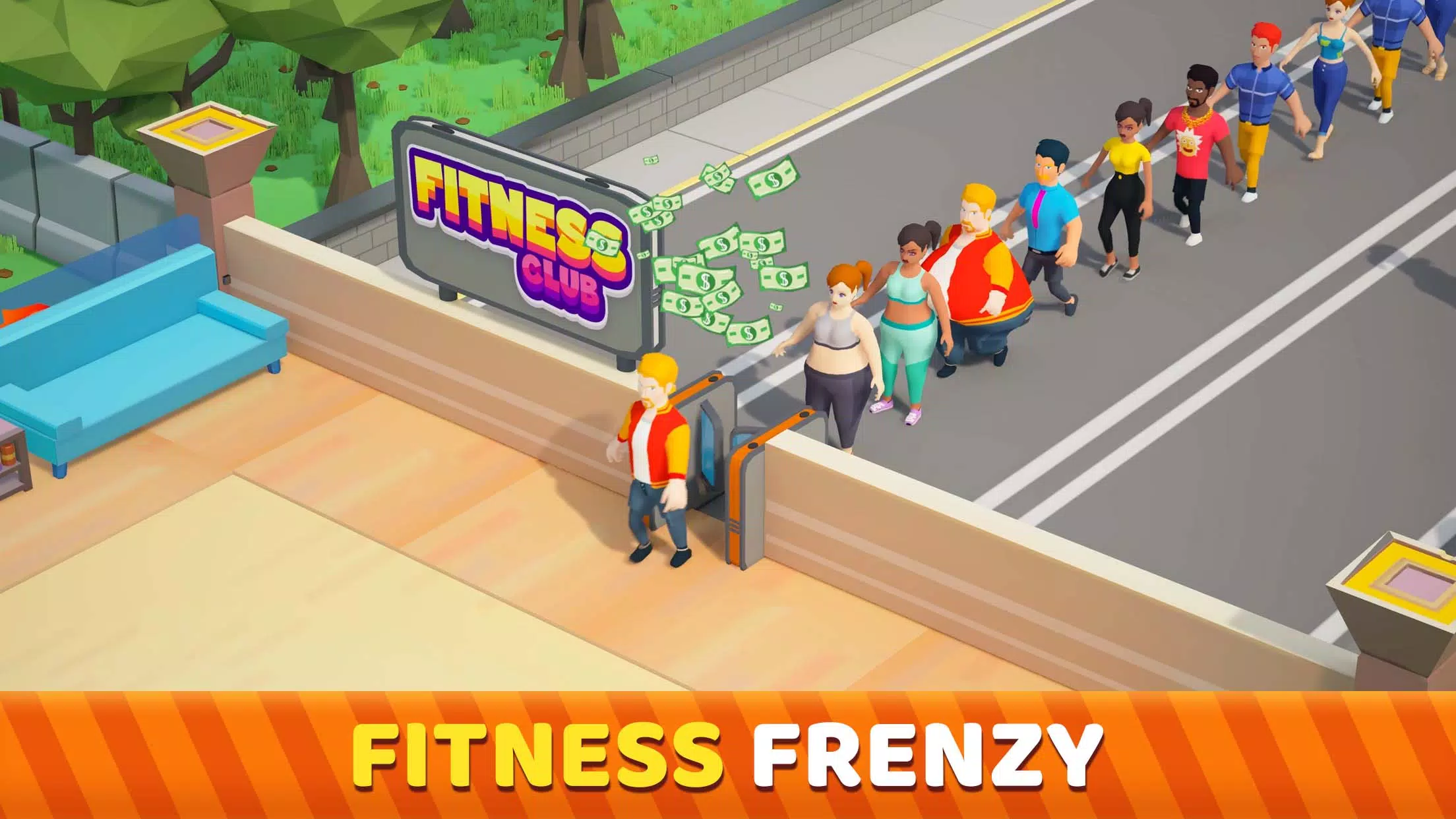 Fitness Club Tycoon Captura de tela 0