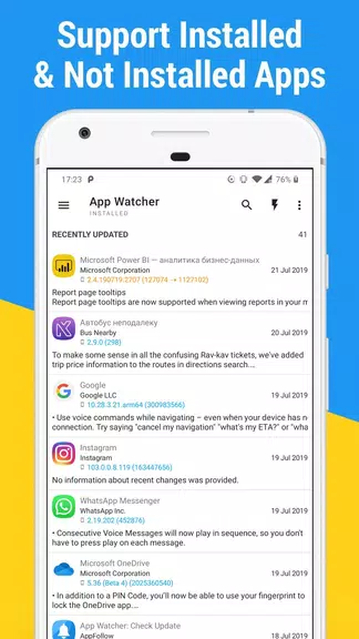 App Watcher: Check Update Ekran Görüntüsü 2