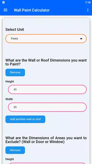 Wall Paint Calculator スクリーンショット 0