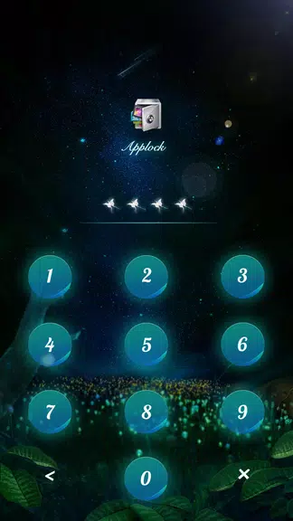 AppLock Theme Flying Butterfly स्क्रीनशॉट 1