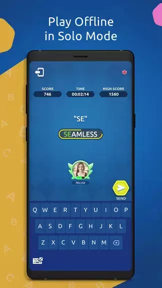 Wordy - Multiplayer Word Game Capture d'écran 1