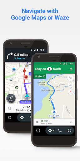 Android Auto – Google Maps, Media & Messaging スクリーンショット 2