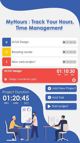 MyHours : Track Your Hours, Ti Captura de pantalla 0