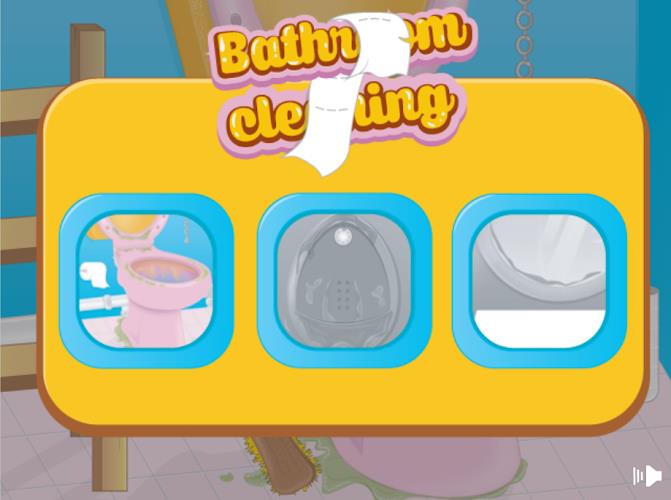 Girls bathroom cleaning games ภาพหน้าจอ 1