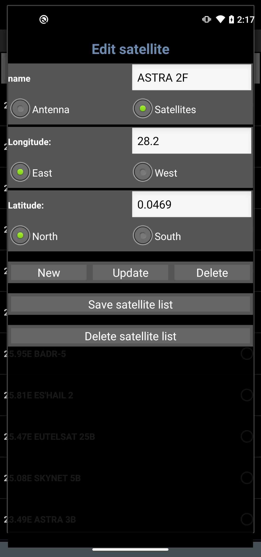 Satellite Locator スクリーンショット 3