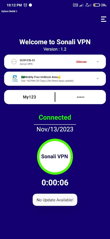 Sonali VPN Super fast Tangkapan skrin 0