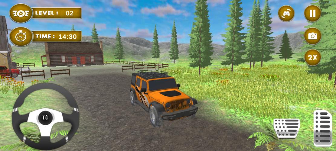 4x4 Mud Jeep Driving Games 3D Captura de tela 0