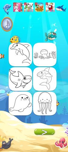 Baby Shark Coloring Book應用截圖第1張