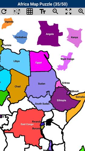 Africa Map Puzzle應用截圖第3張