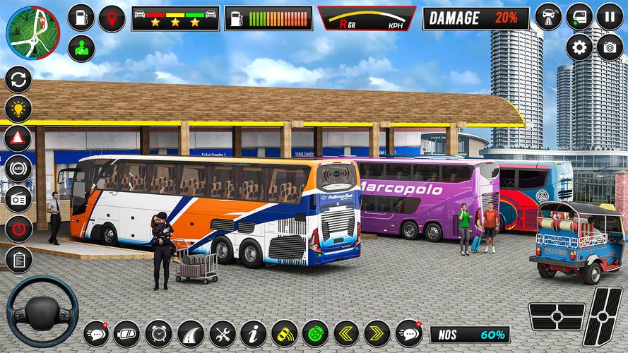 US Bus Simulator Driving Game Скриншот 3