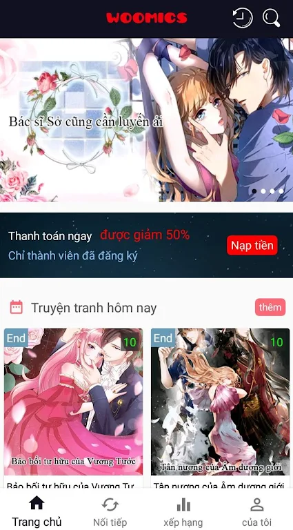 Ngôn Tình -- Webtoon,Manga,Comics Ảnh chụp màn hình 0