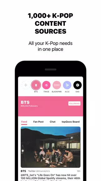 theQoos: K-Pop News, Friends, Music & Community ภาพหน้าจอ 3
