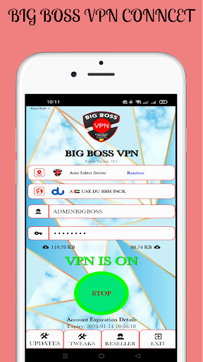 BIG BOSS VPN ဖန်သားပြင်ဓာတ်ပုံ 0