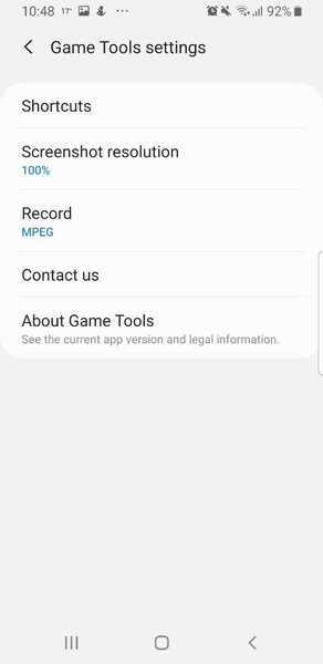 Samsung Game Tools Captura de pantalla 2