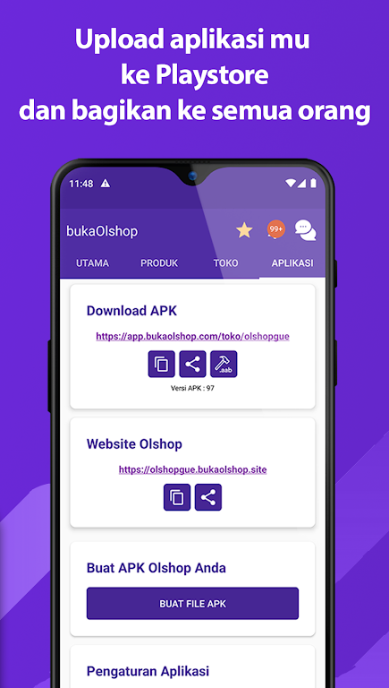 bukaOlshop - Buat App Toko Tangkapan skrin 2