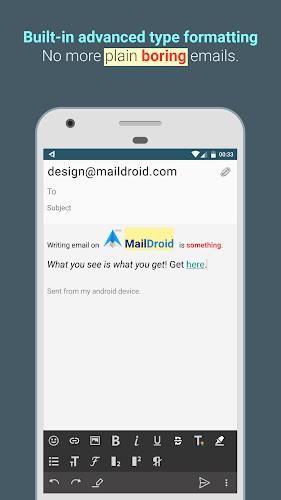 MailDroid -  Email App ဖန်သားပြင်ဓာတ်ပုံ 3