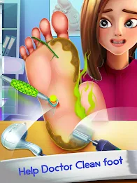 Foot Doctor ASMR Offline Games 스크린샷 1