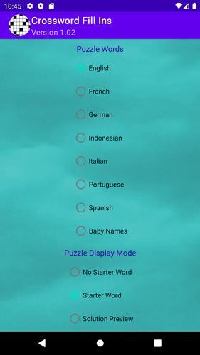 Drag-n-Drop Crossword Fill-Ins Tangkapan skrin 1