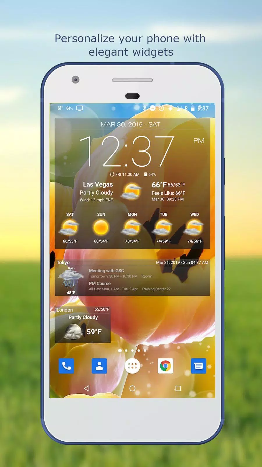 Weather & Clock Widget ภาพหน้าจอ 0