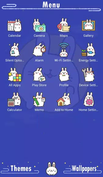 Moon Rabbit Theme ဖန်သားပြင်ဓာတ်ပုံ 1