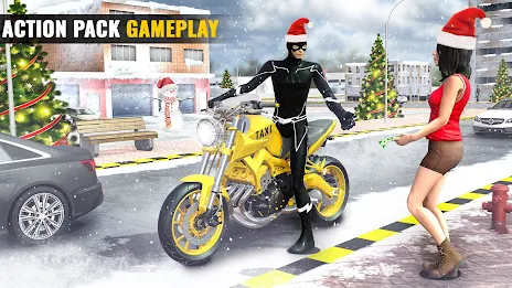 Schermata Superhero Bike Taxi Bike Games 2