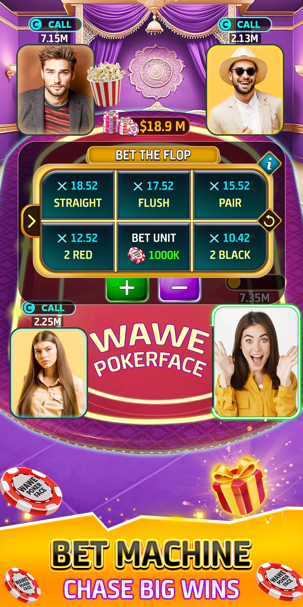 Wawe Poker Face - Holdem Poker应用截图第1张