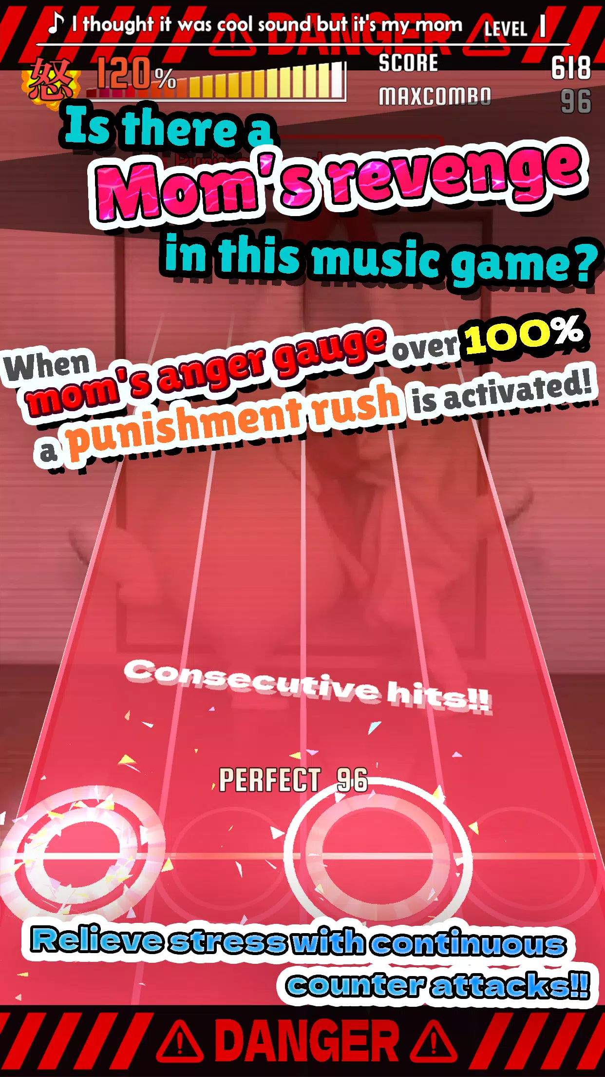 ChickenMom's rhythm game Zrzut ekranu 1