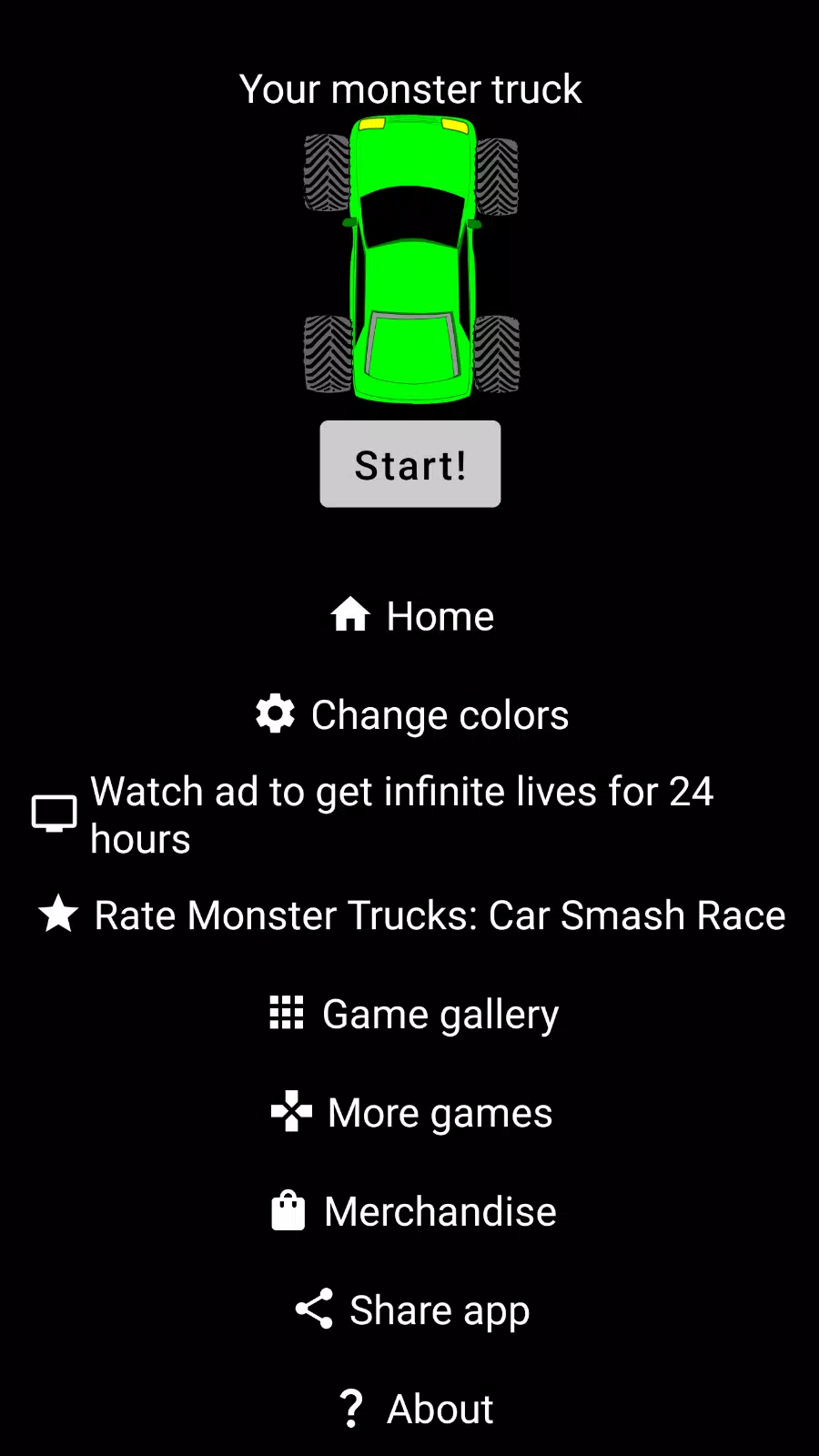 Monster Trucks: Car Smash Race 스크린샷 1