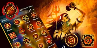 Lord Shiva Launcher Theme Tangkapan skrin 2