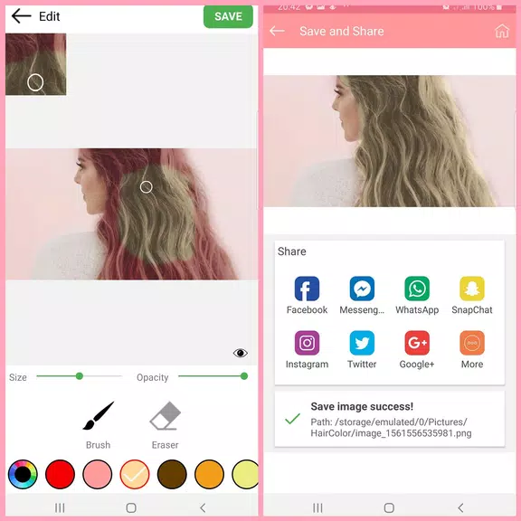 Hair Color Changer - Hair Dye Captura de tela 1