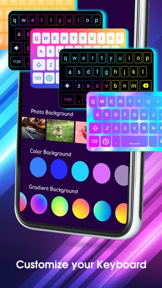 Neon LED Keyboard - клавиатура Скриншот 3