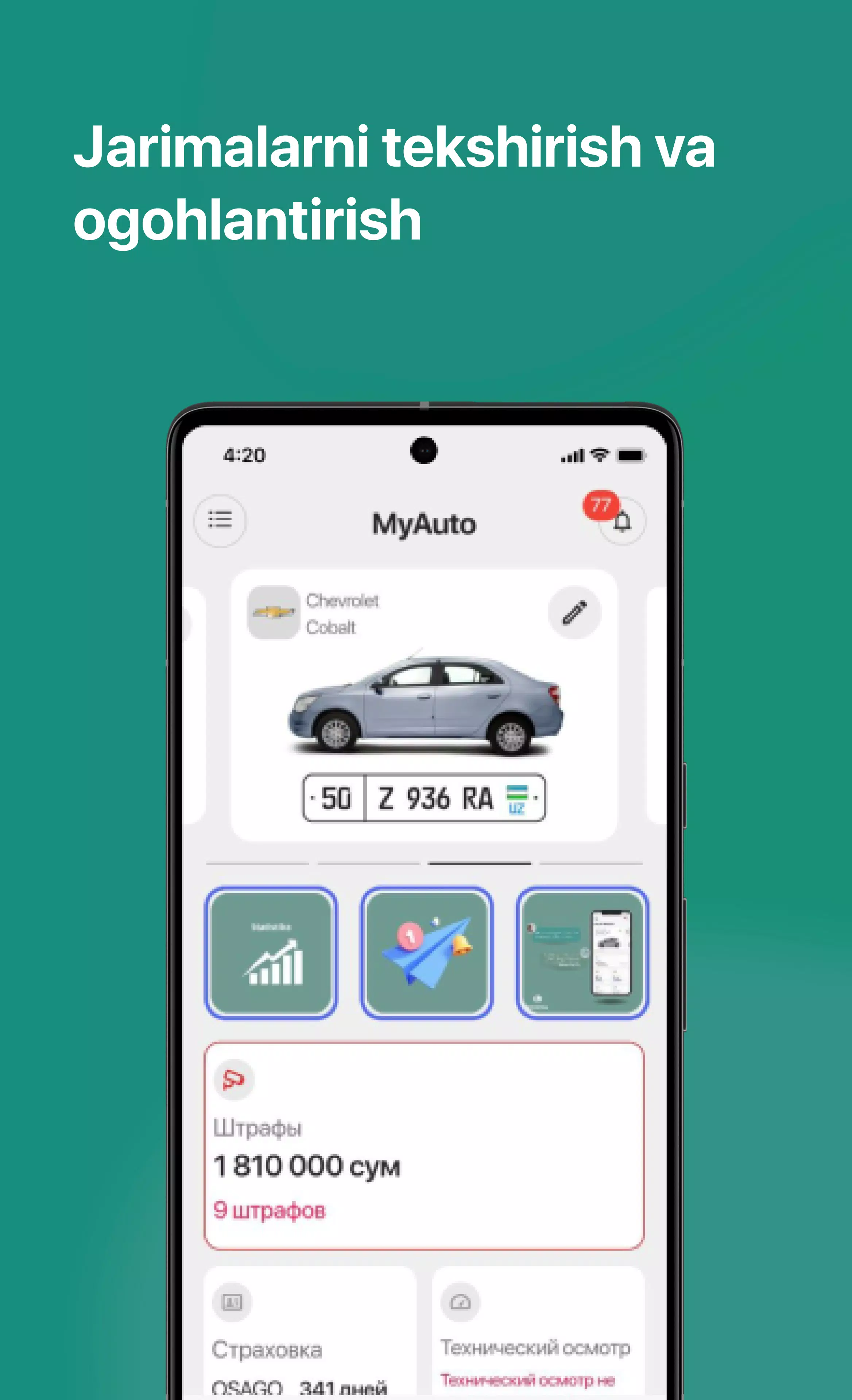 Road24 Jarimalar Tekshirish Ảnh chụp màn hình 0