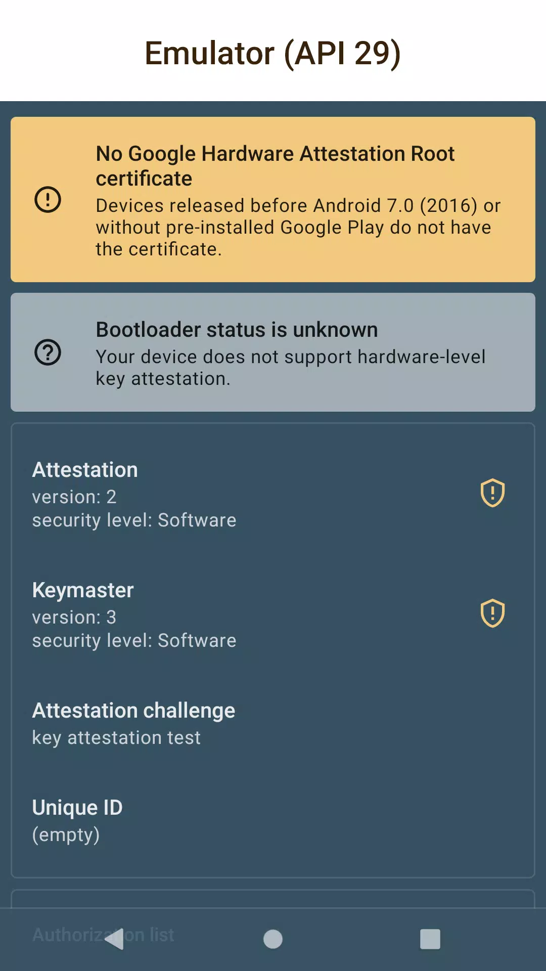 Key Attestation Demo Ekran Görüntüsü 2