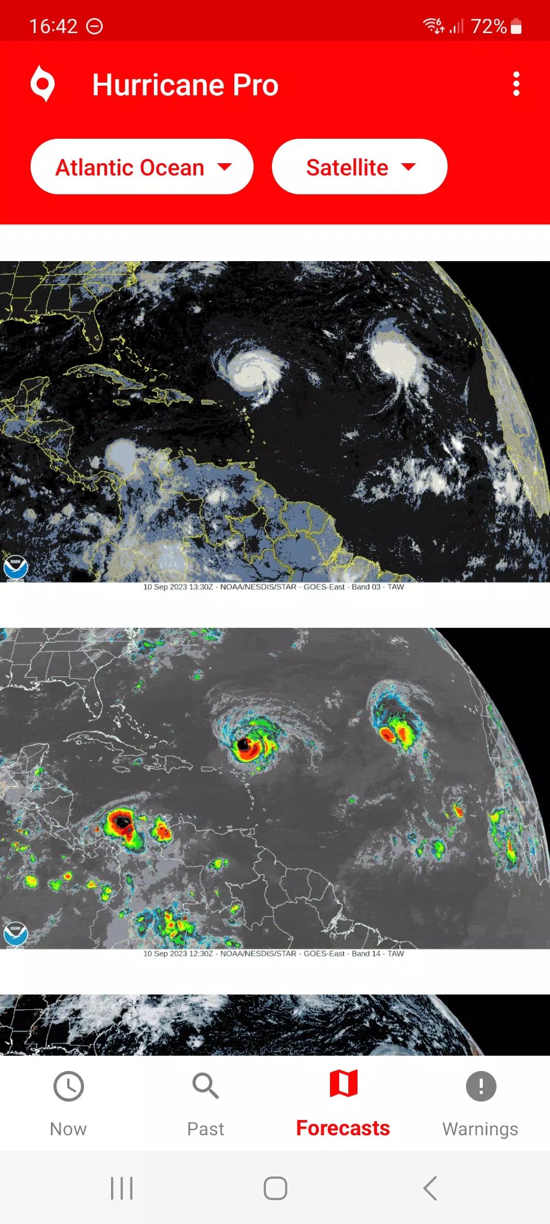 Schermata My Hurricane Tracker 1