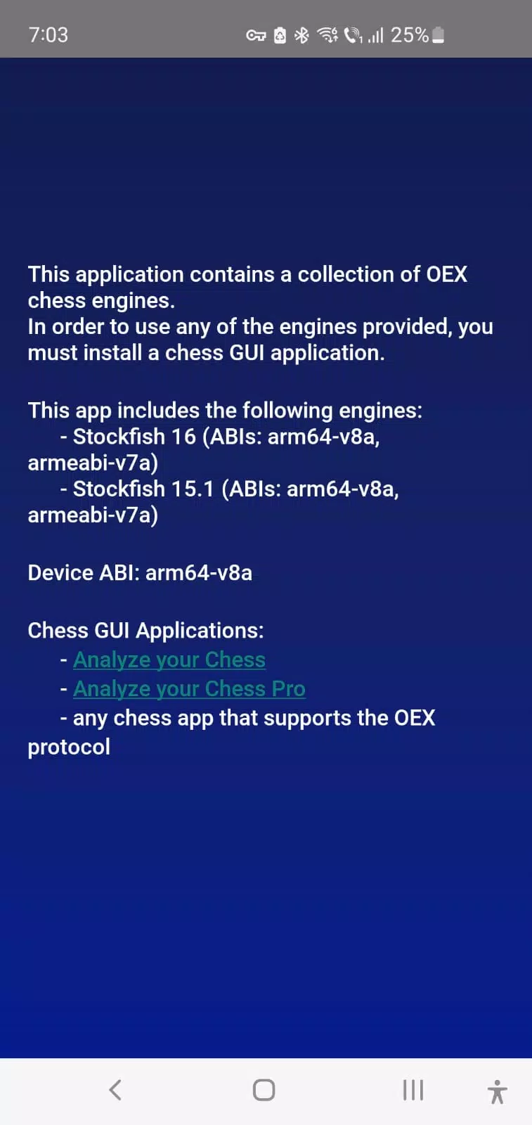 Chess Engines স্ক্রিনশট 1