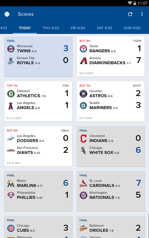 CBS Sports App: Scores & News स्क्रीनशॉट 0