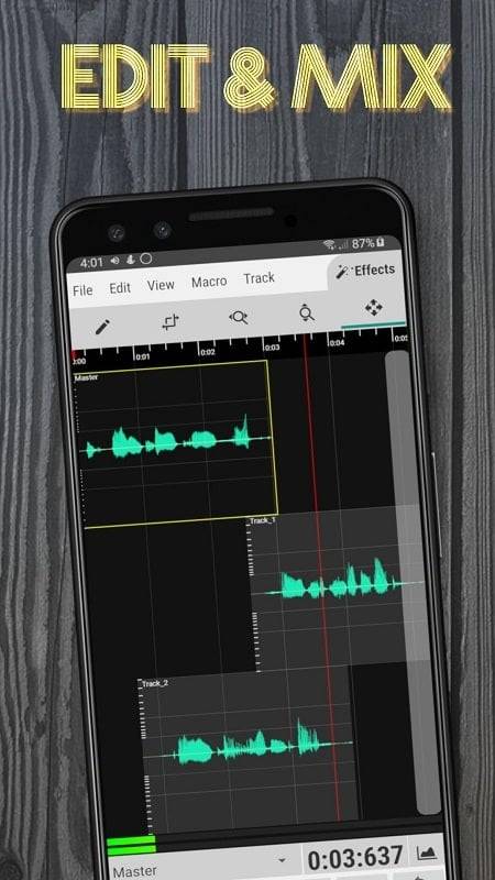 WaveEditor Record & Edit Audio Скриншот 1