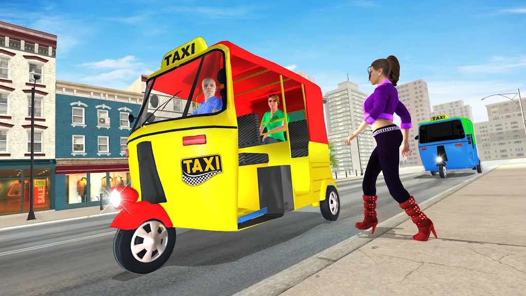 Grand Tuk Tuk Rickshaw Game Tangkapan skrin 2